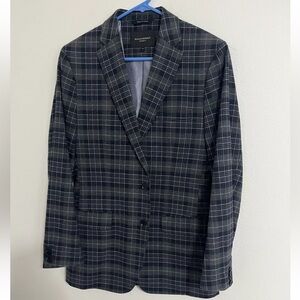 Banana Republic Sport Coat Mens 38R Check Plaid Two Button Blazer NWT